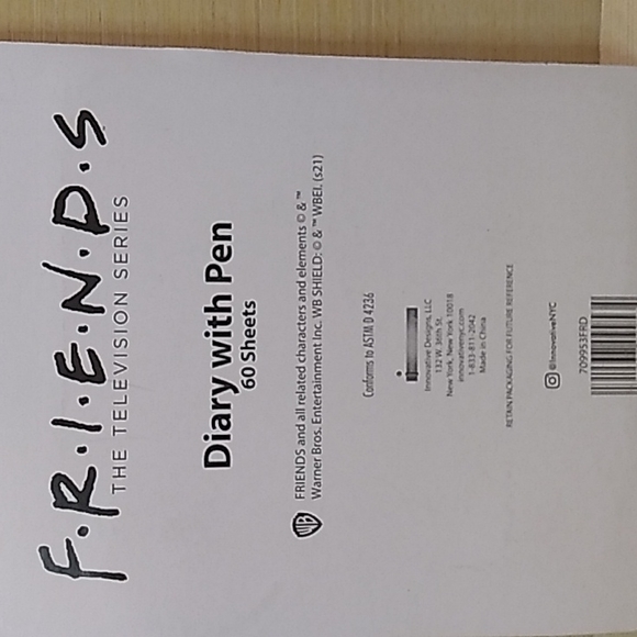 Friends Diary with Lock & Pen 60 Sheets. Living my Best Life w Friends - Picture 2 of 4